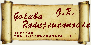 Goluba Radujevčanović vizit kartica